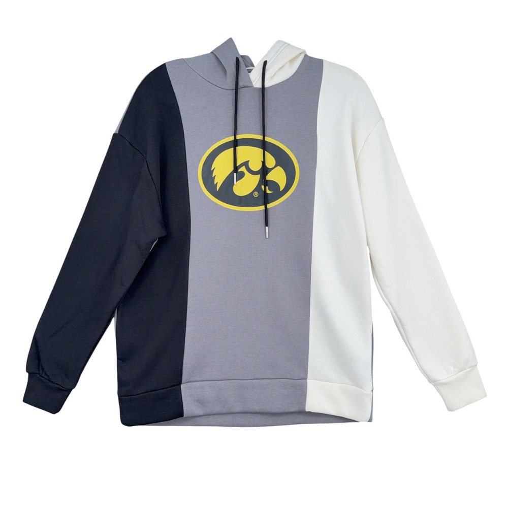 Gameday Couture Iowa Hawkeyes Hoodie Mens S Cotton Poly Grey Black White